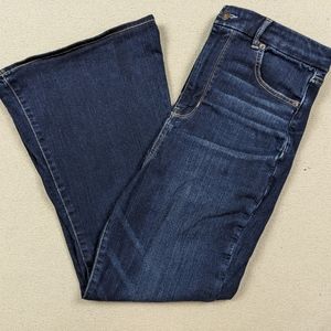 American Eagle Next Level Stretch Curvy Highest Rise Flare Jeans Size 14 X-Short